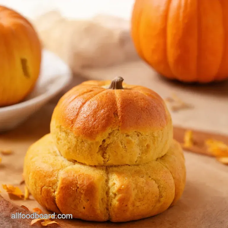 Pumpkin Patch Dinner Rolls Cute Cozy Fall Baking presentation