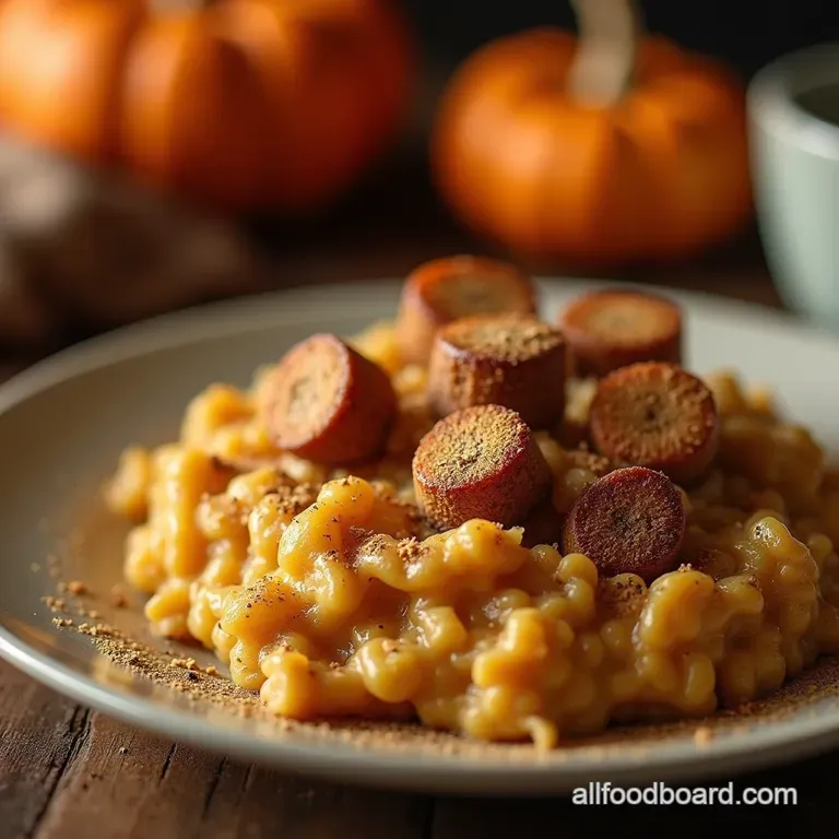 A Proper Good Morning Spiced Pumpkin Pie Oatmeal presentation