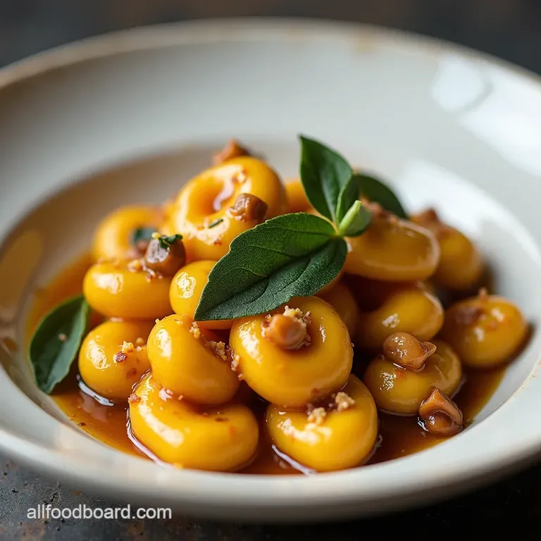 Pillowy Pumpkin Sage Gnocchi with Hazelnut Brown Butter Sauce Autumns Embrace Pillowy Pumpkin Sage Gnocchi with Hazelnut Brown Butter Sauce
