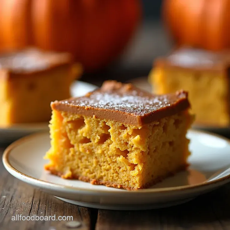 Pumpkin Spice Gooey Butter Dream Bars Southern Comfort in Every Bite presentation