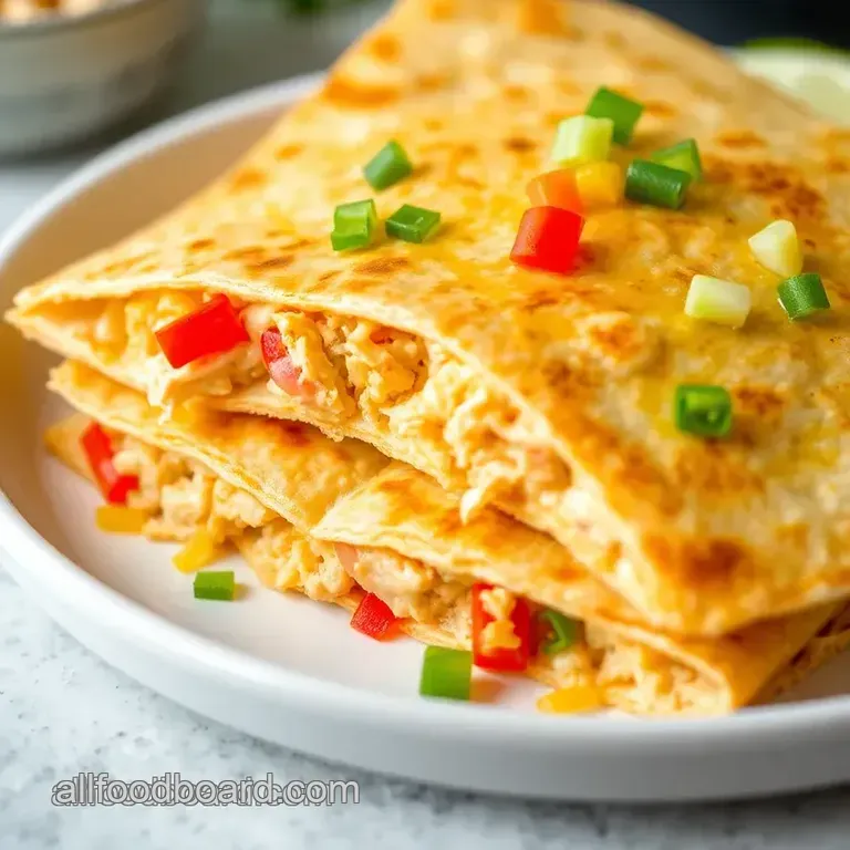 Cheesy Chicken Quesadillas presentation