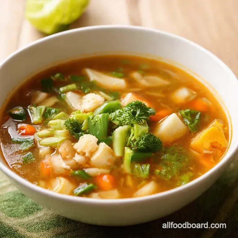 Quick Easy Chinese Vegetable Soup presentation
