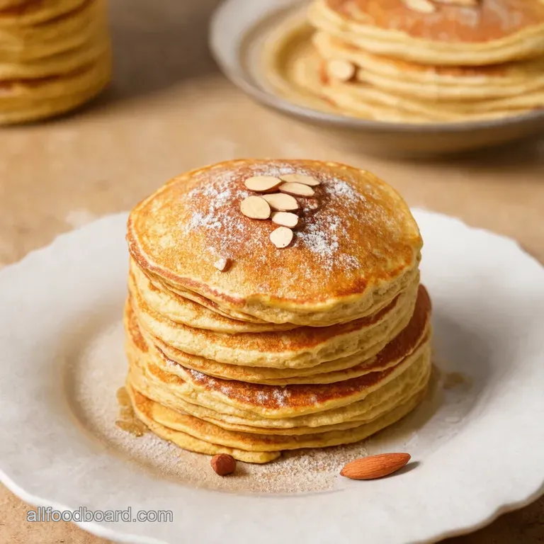 Quick N Easy Almond Flour Pancakes presentation