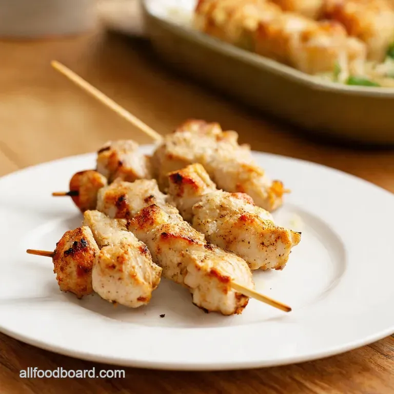 Ranch Garlic Parmesan Chicken Skewers Grill Em Bake Em Love Em presentation