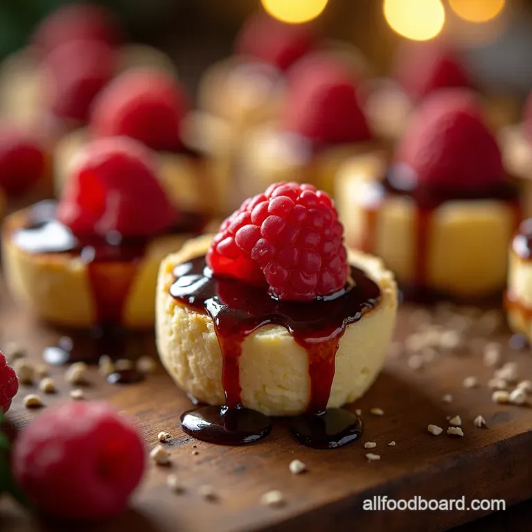 Be My Valentine Raspberry Brie Bites with Balsamic Glaze presentation