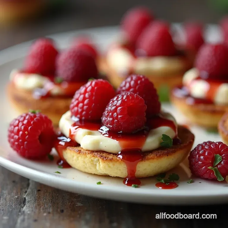 Be My Valentine Raspberry Brie Bites with Balsamic Glaze