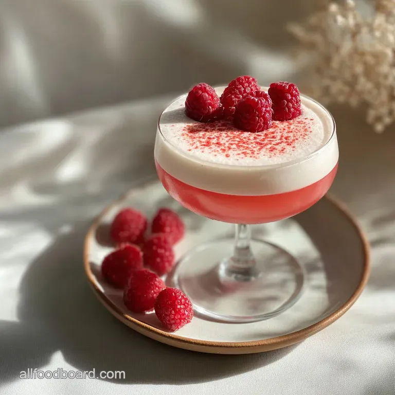 Pink Cocktail Perfect for Galentine s Day with Raspberry