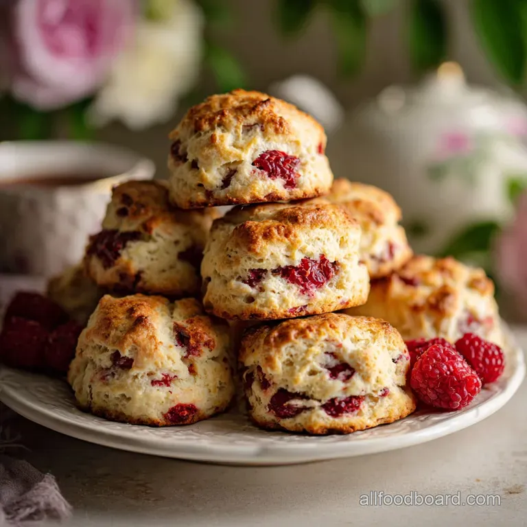 Raspberry Scones: Flaky and Tender