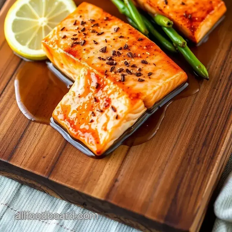 Coast Salish Salmon with Cedar Plank and Foraged Greens presentation