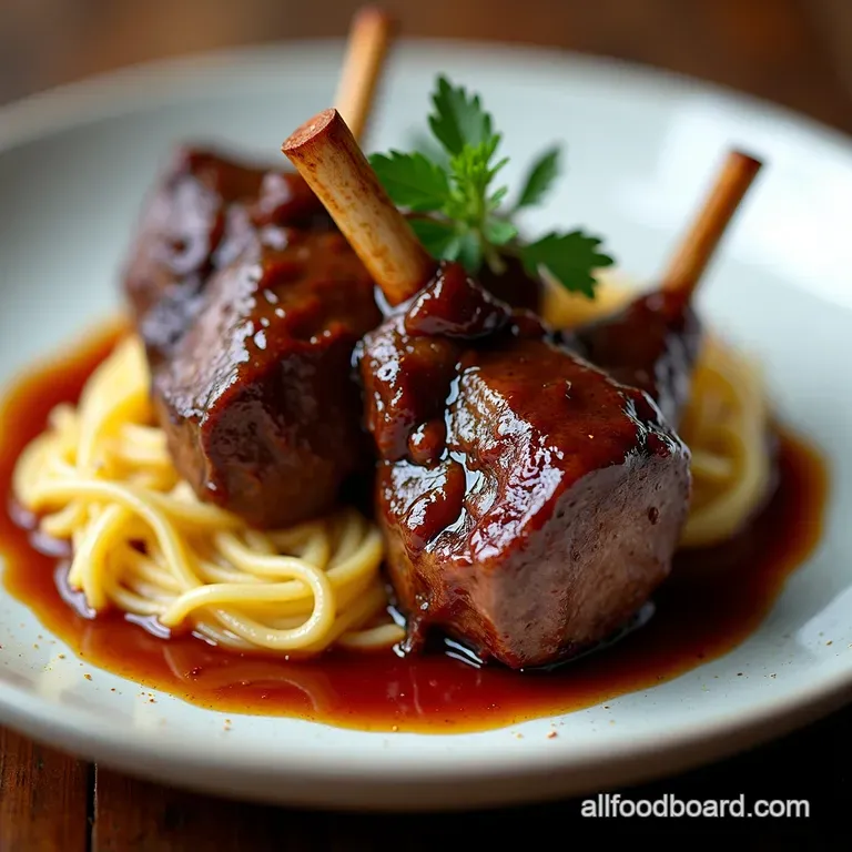 Red Wine Braised Lamb Shanks FallOffTheBone
