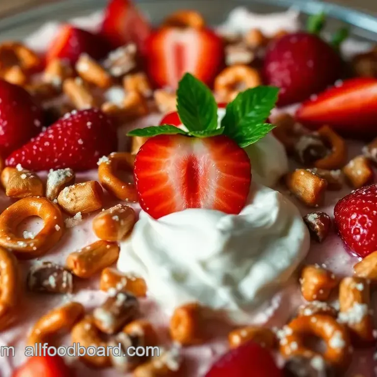 Refreshing Strawberry Pretzel Salad: A Sweet and Salty Delight