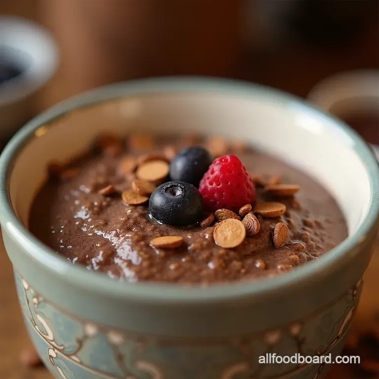 The Ultimate Mocha Morning Boost Chia Pudding Rich Coffee Chocolate Overnight Oats Alternative presentation