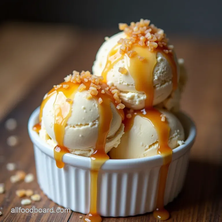 The Proper Pint of Posh Rich Salty Caramel Ice Cream NoChurn Option Included