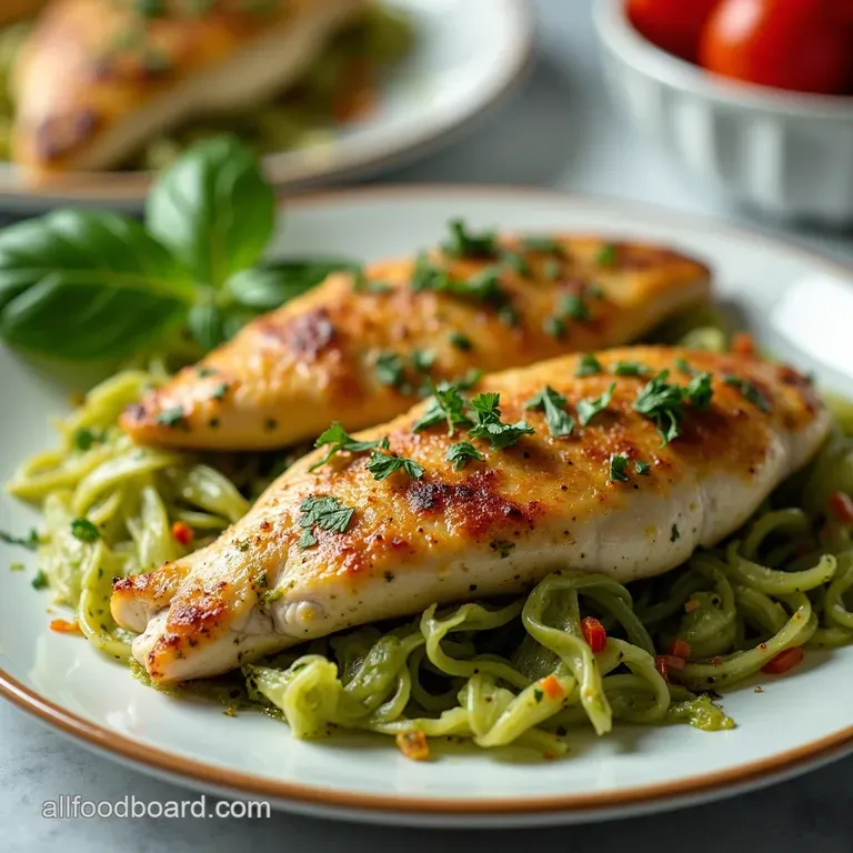 Ridiculously Easy 2Ingredient Pesto Chicken
