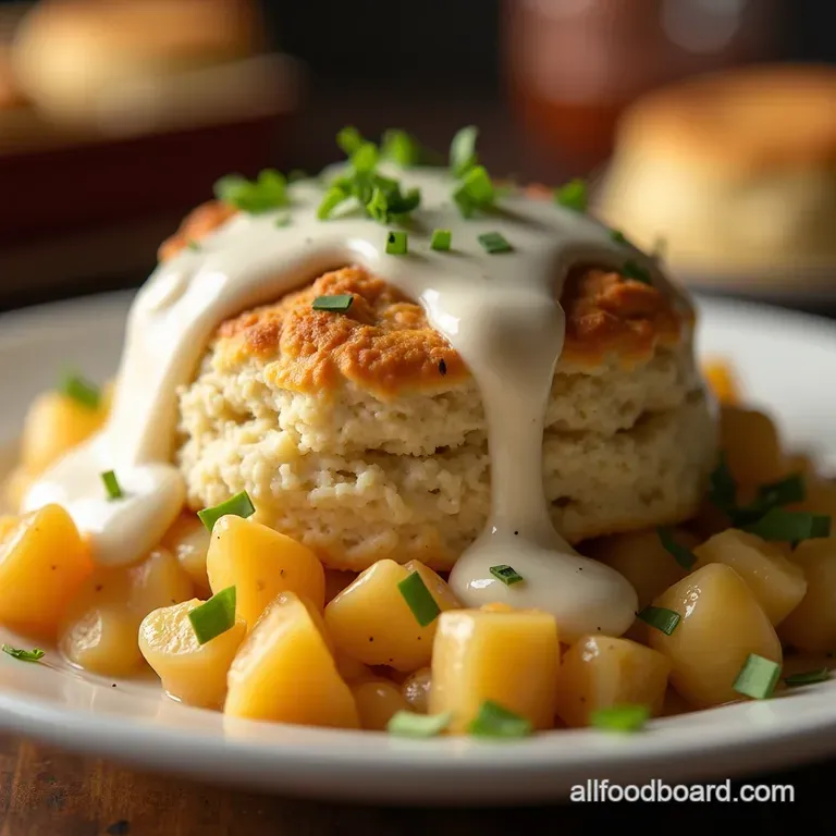 Rise Shine Biscuits and Gravy Casserole presentation