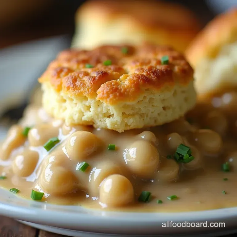 Rise Shine Biscuits and Gravy Casserole