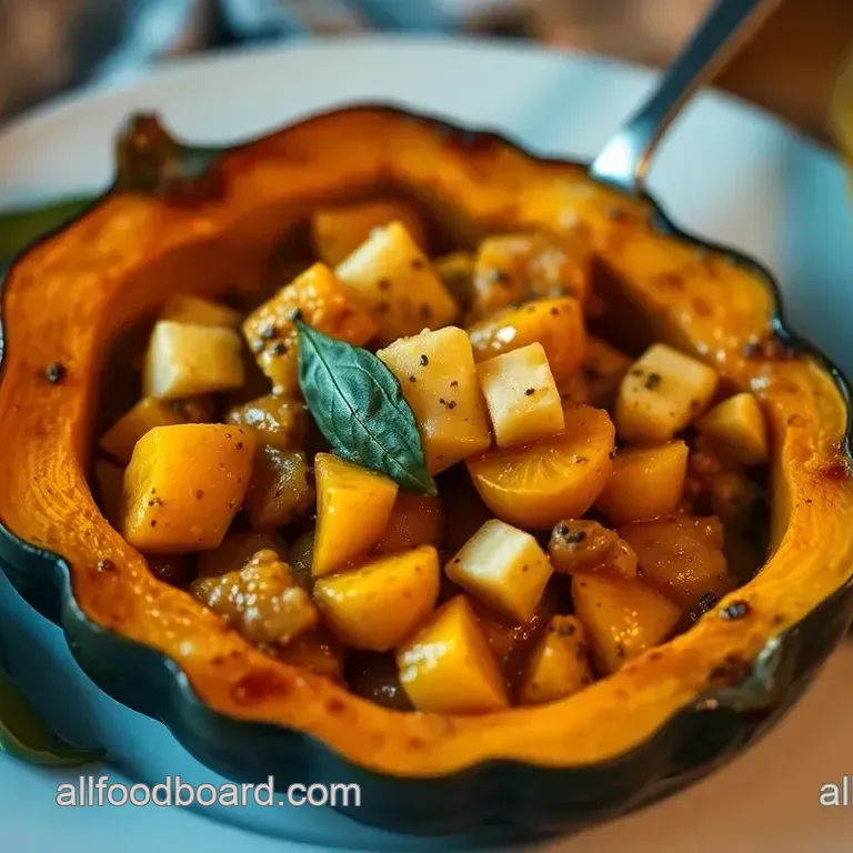 Roasted Acorn Squash with Sage Brown Butter & Pecans
