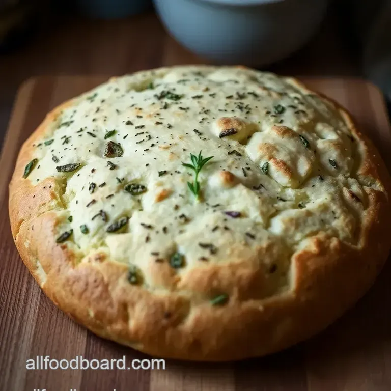 Rustic Herb Focaccia presentation