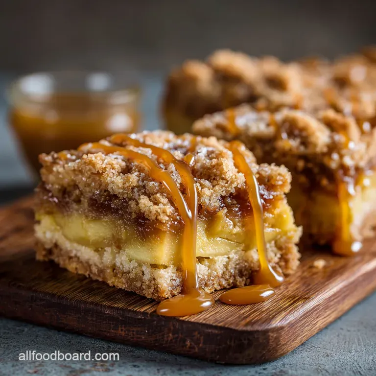 Fall Desserts: Salted Caramel Apple Crumble Bars