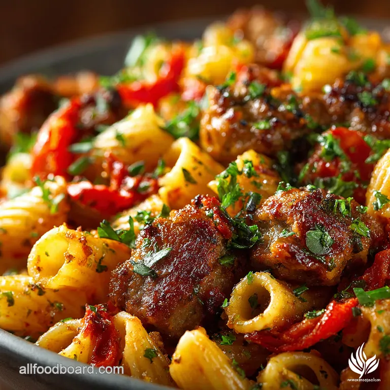 Sausage Pepper Pasta Bake