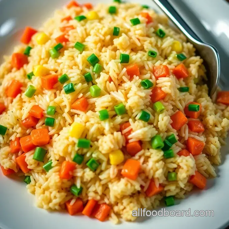 Savory Fried Rice: Easy One-Pan Wonder presentation