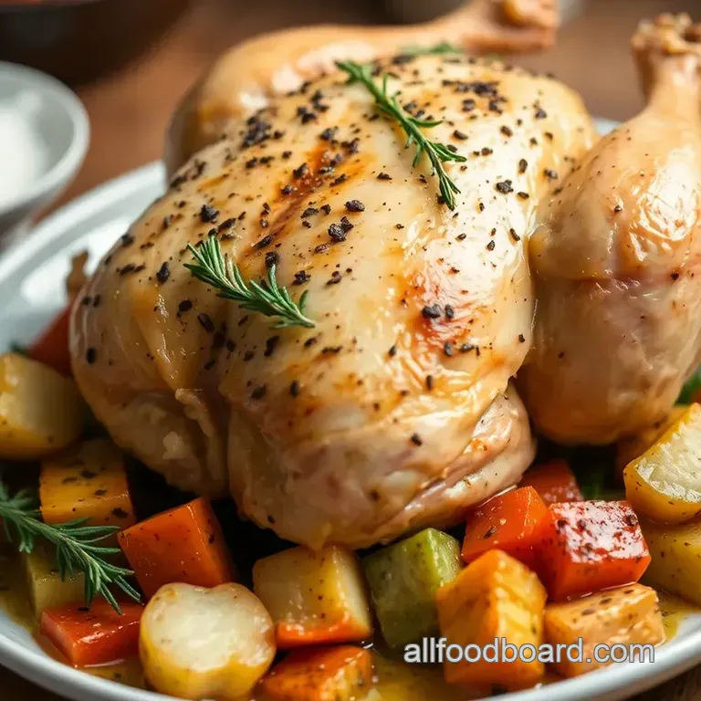 Savory Herb-Roasted Chicken with Vegetables presentation