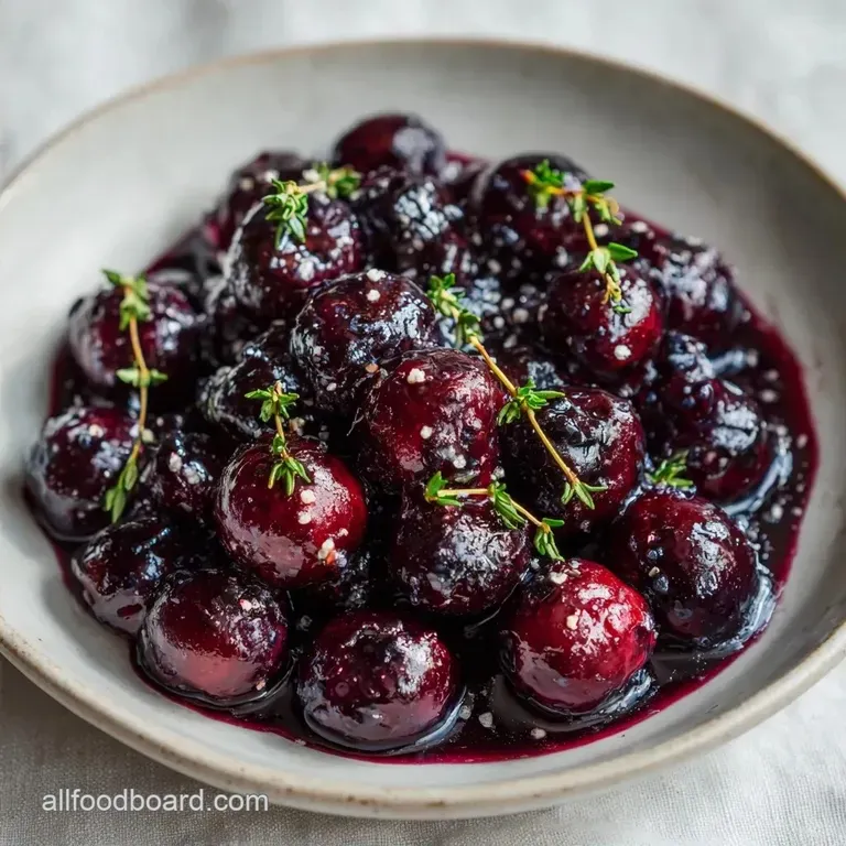 Savory Montana Huckleberry Sauce: Glossy and Tart