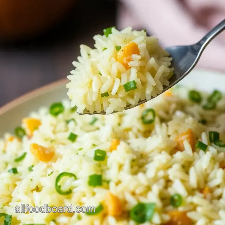 Savory Mahatma Rice Pilaf with Fresh Herbs and Lemon presentation