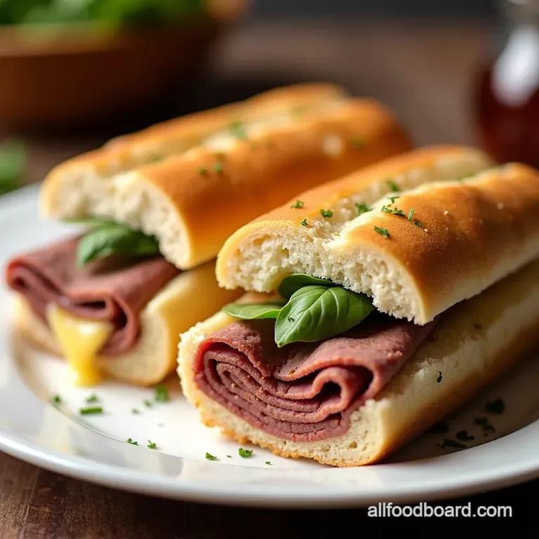Savory Roast Beef Gouda Rolls with Horseradish Cream