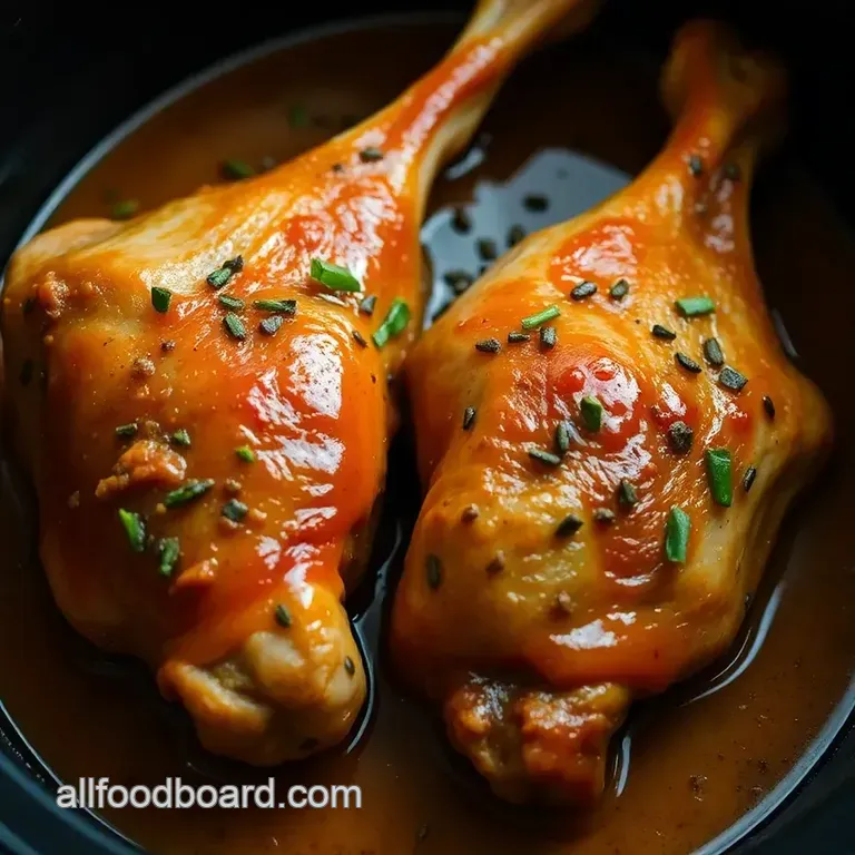 Savory Slow-Cooked Turkey Legs in the Crock Pot presentation