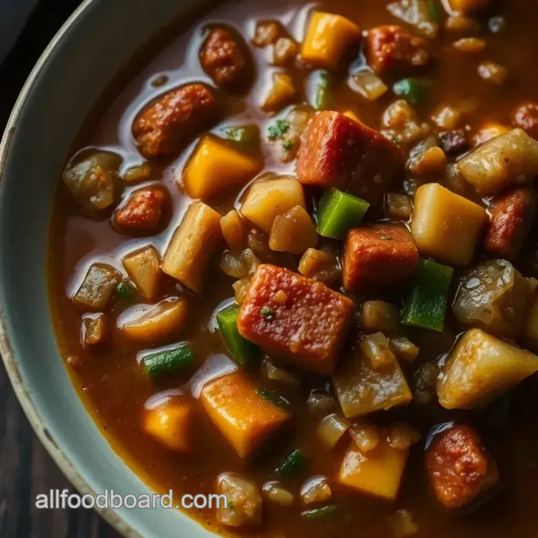 Savory Southern Gumbo: A Warm Bowl of Comfort presentation