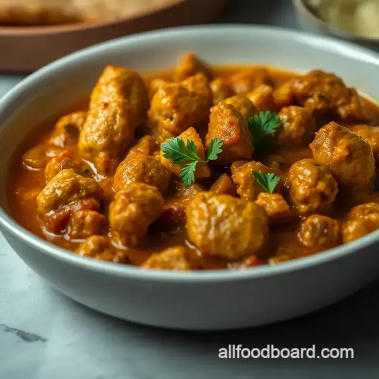 Savory Spiced Chicken Curry: A Taste of India presentation