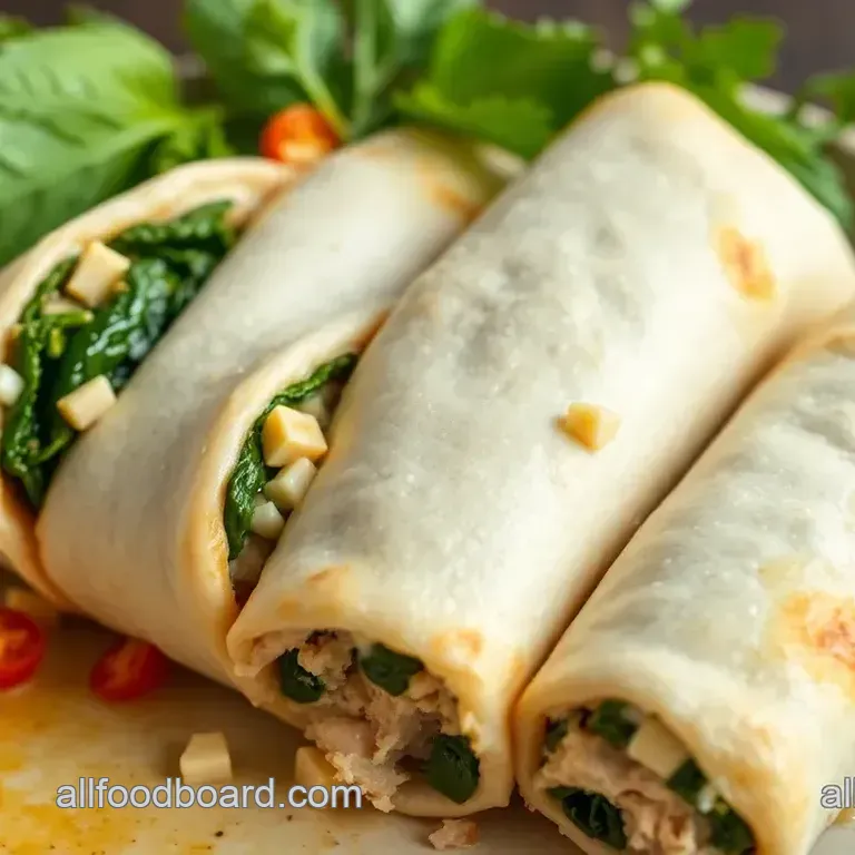 Savory Spinach -Feta Stuffed Chicken Rolls