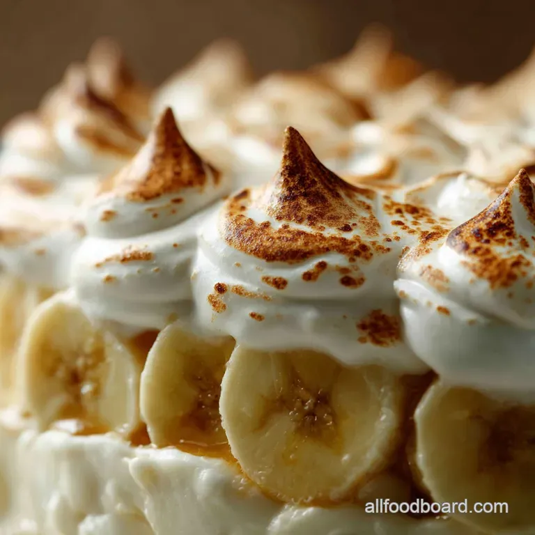 The Crème de la Crème Banana Pudding with a Fluffy Baked Meringue