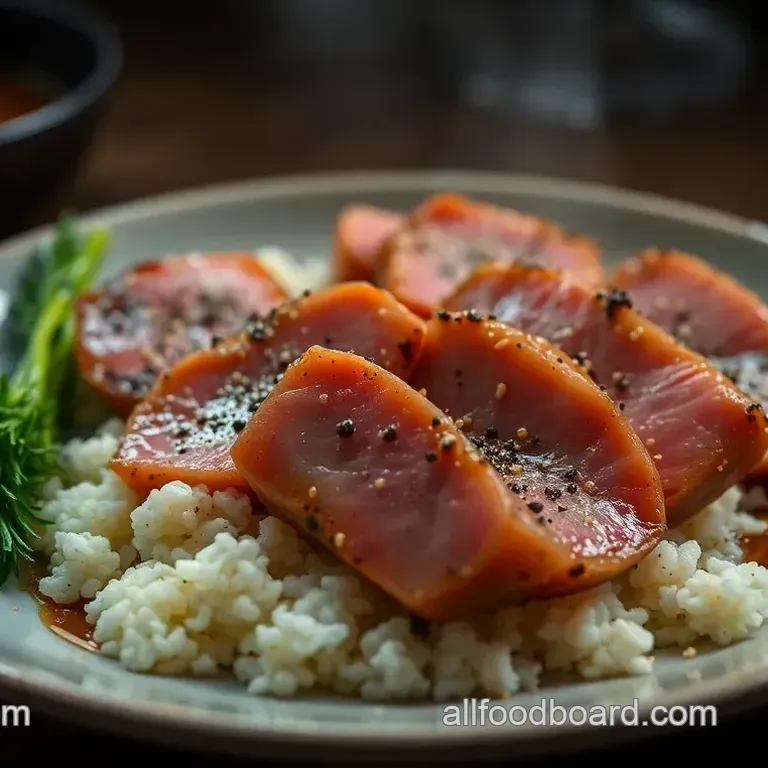 Seared Ahi Tuna with Soy-Mustard Glaze