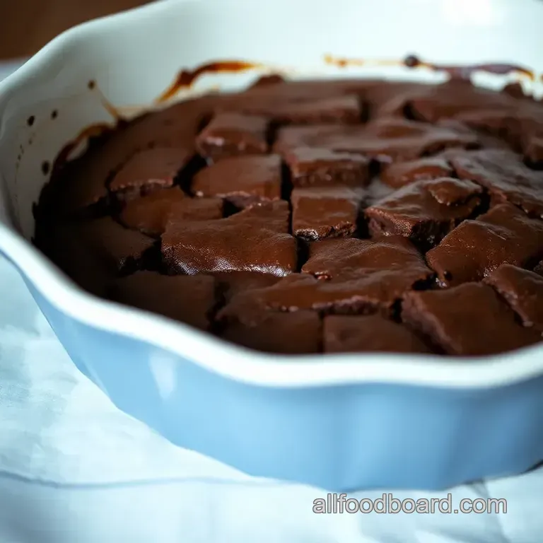 Seriously Fudgy Homemade Brownies presentation