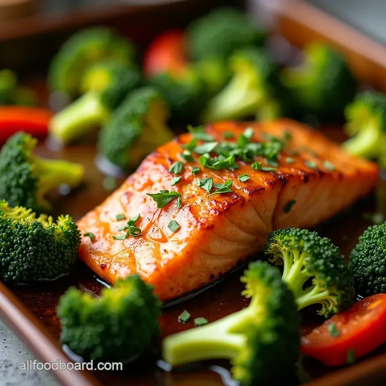 Sheet Pan Asian Salmon Broccoli Onepan Wonder presentation