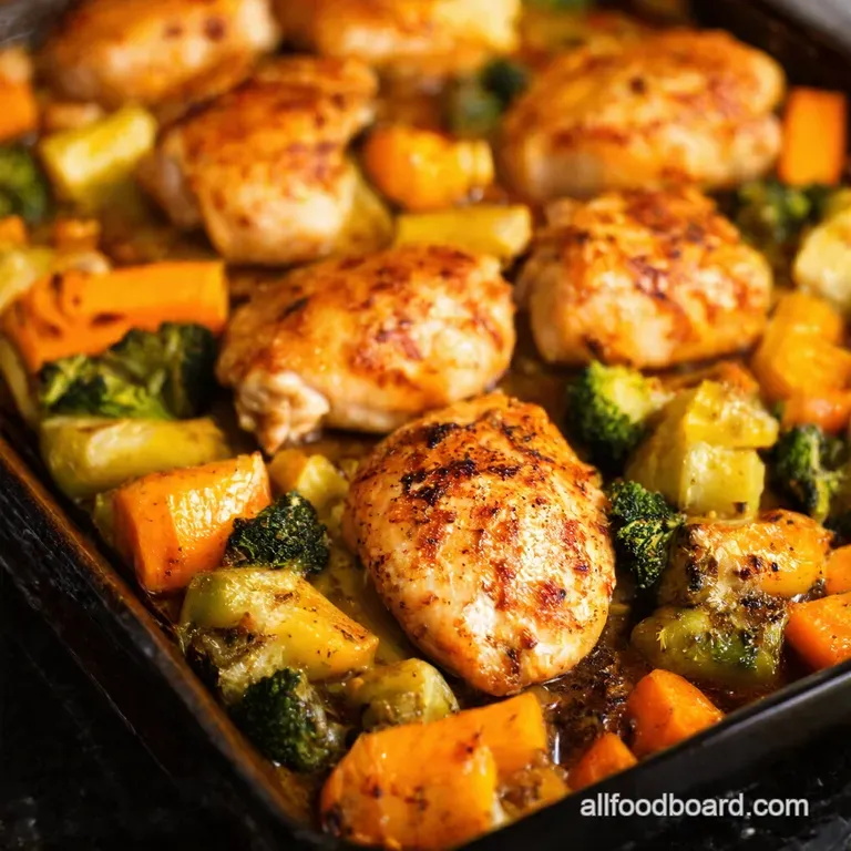 Sheet Pan Chicken Veggie Roast Your Weeknight Dinner Champion presentation