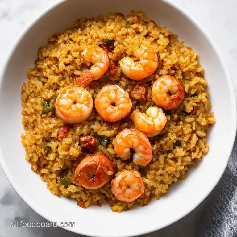 Shrimp Sausage Dirty Rice Bayou Comfort Food