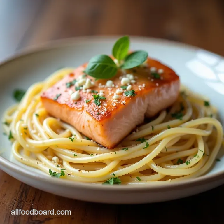 Creamy Garlic Salmon Pasta Ready in 30 Minutes Silky Salmon Garlic Dream Pasta RestaurantQuality in 30 Minutes