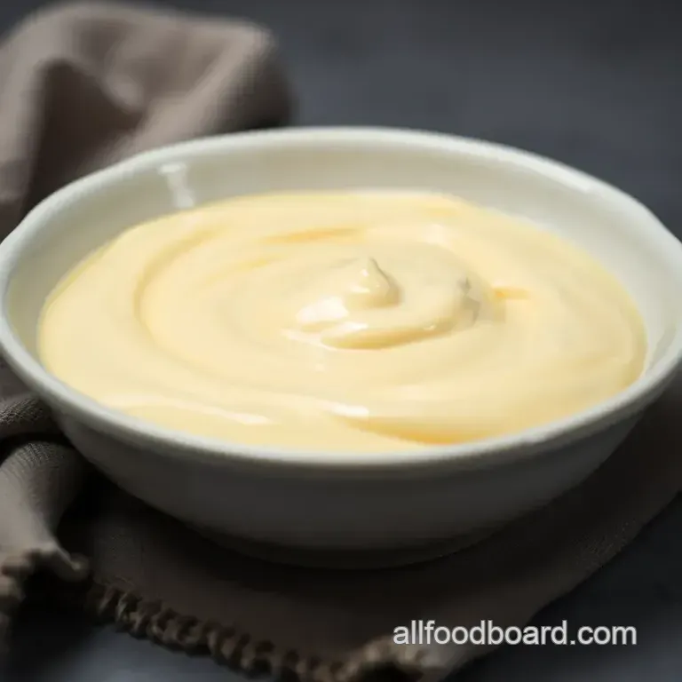 Silky Smooth Homemade Mayonnaise presentation