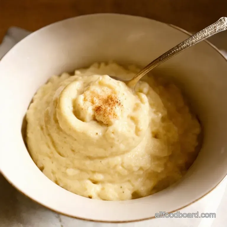 Silky Smooth Vanilla Bean Rice Pudding presentation