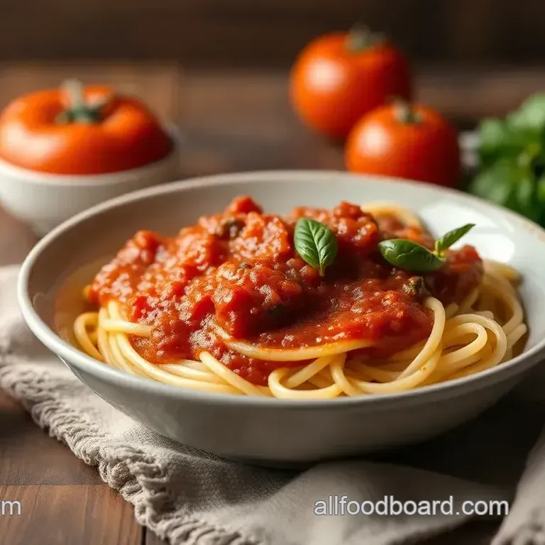 Classic Simmered Tomato Spaghetti Sauce: A Timeless Italian Favorite