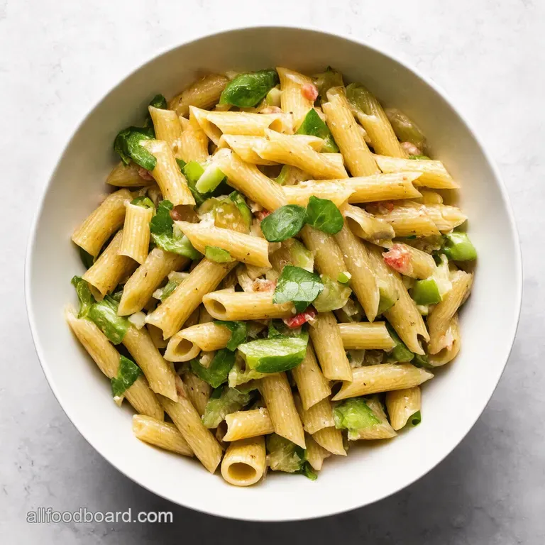 Simply Sensational Summer Pasta Salad presentation