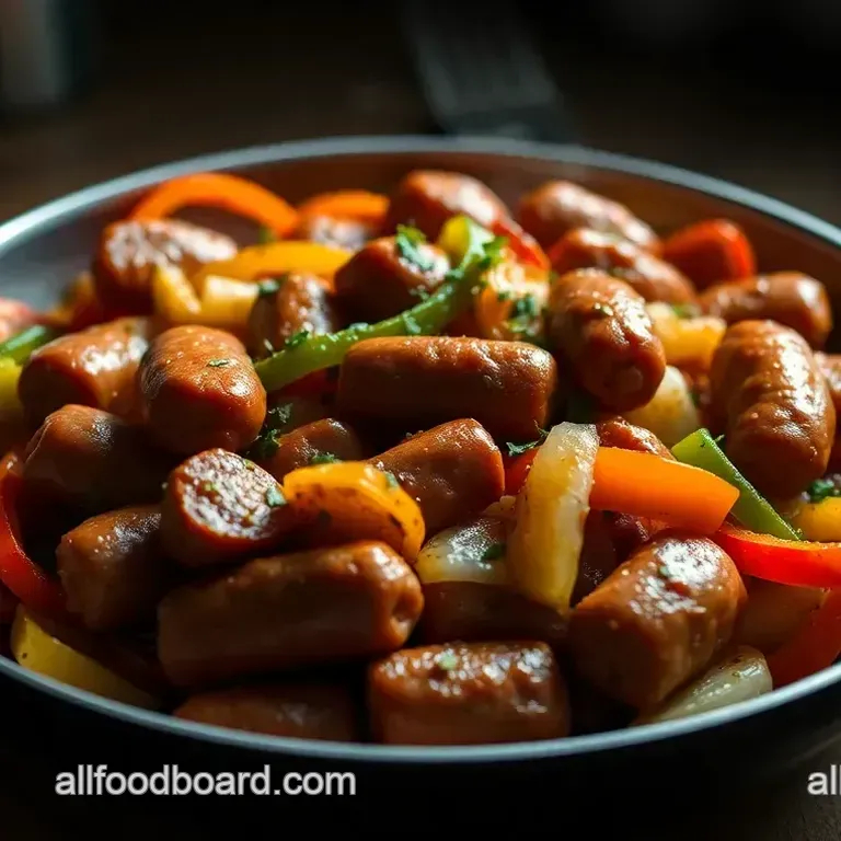 Sizzling Italian Sausage & Peppers Skillet