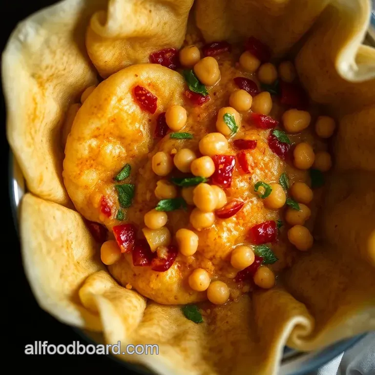 Sizzling Pani Puri Chaat: A Flavorful Street Snack Delight presentation