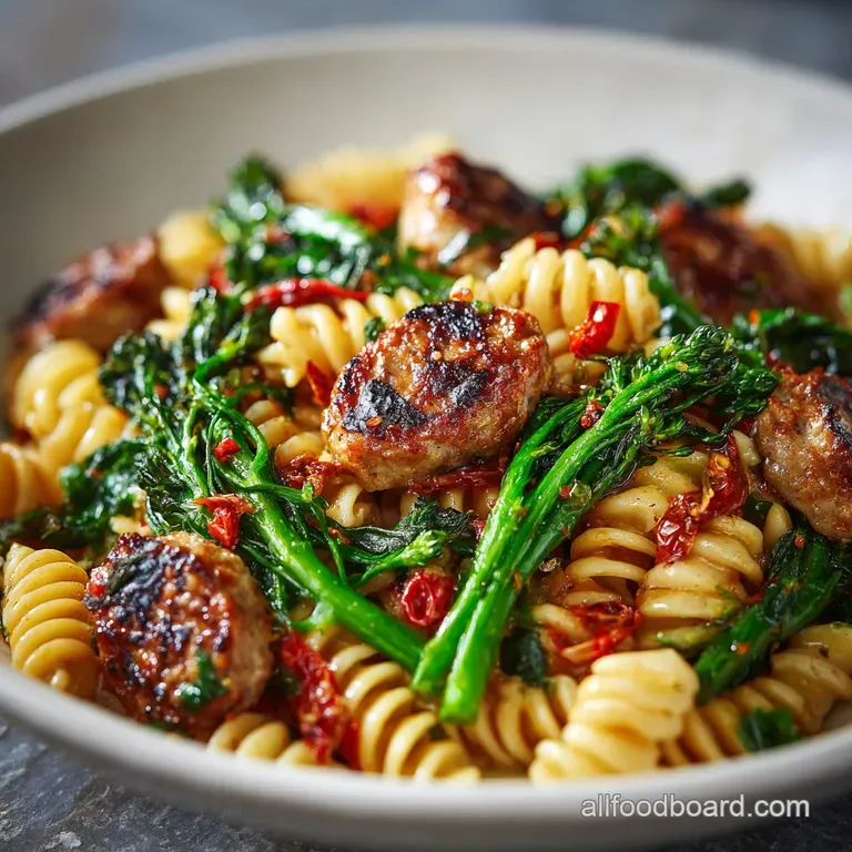 Sausage Broccoli Pasta: Sizzling Italian Comfort presentation