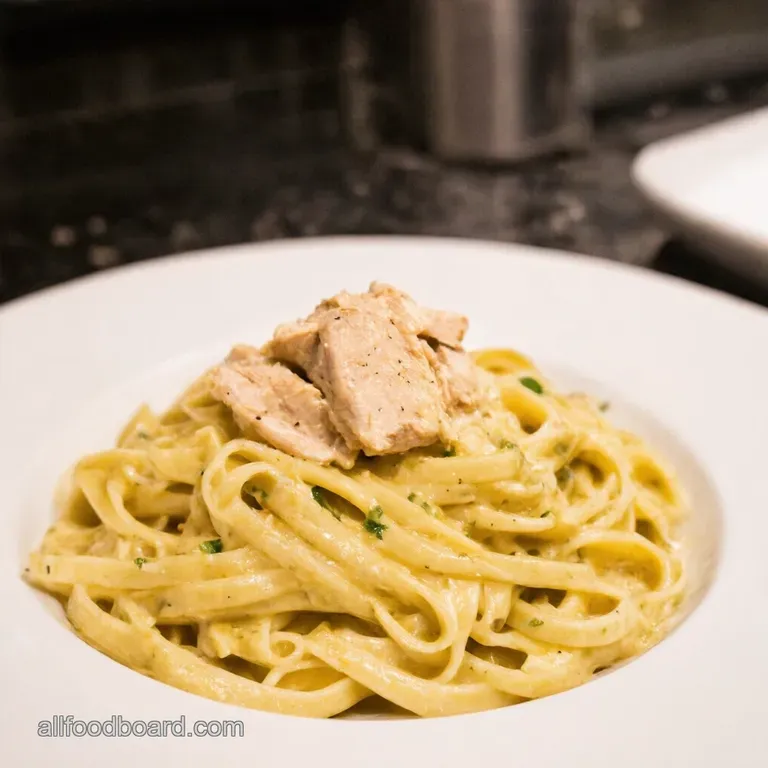 Skinny Chicken Alfredo A 35Minute Fettuccine Fantasy presentation
