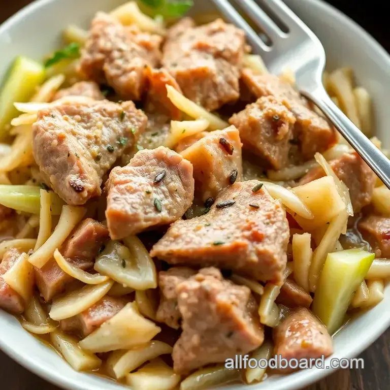 Coal Miner’s Classic Sauerkraut and Pork presentation