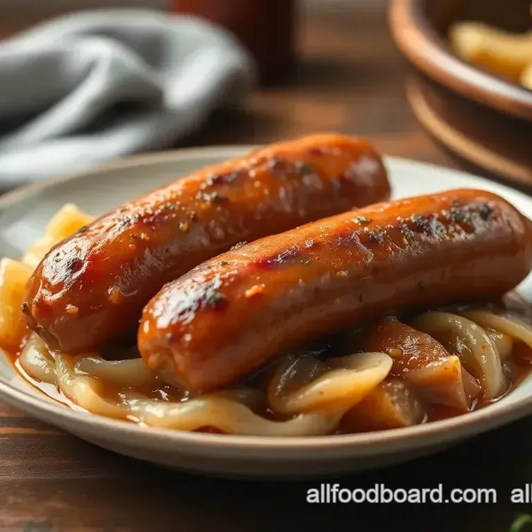 Hearty Slow-Cooked Sausage with Sauerkraut